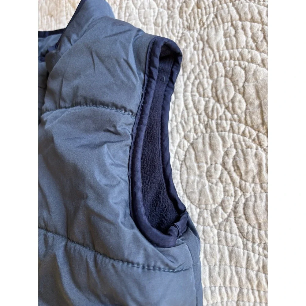 Gymboree Boys Navy Blue‎ Puffy Vest Fleece Lined Jacket Toddler Size 2T-3T